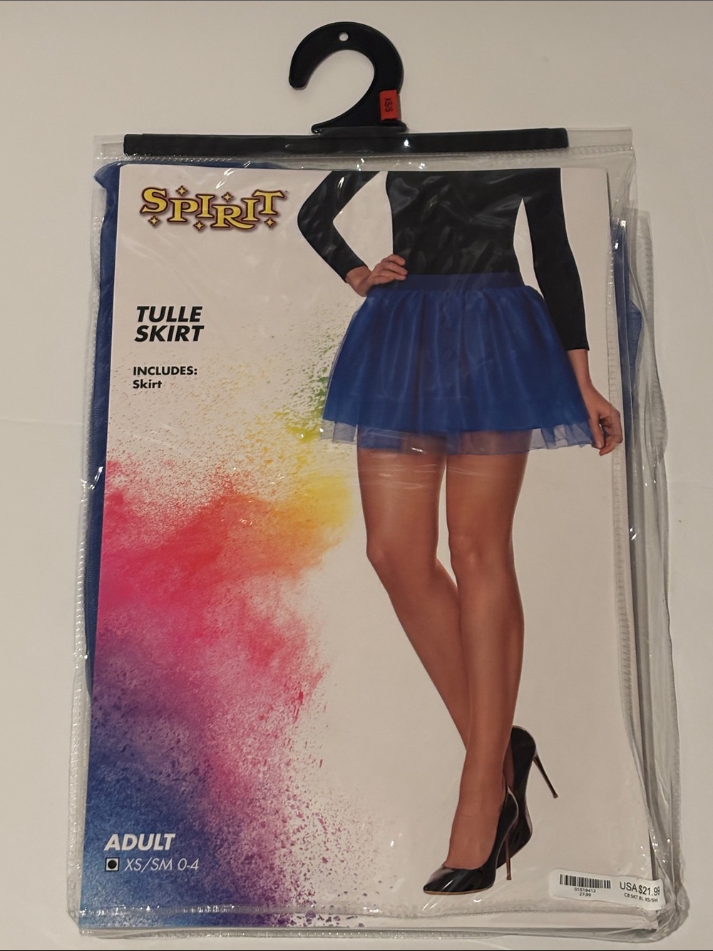 Spirit Halloween Royal Blue Tulle Mini Skirt